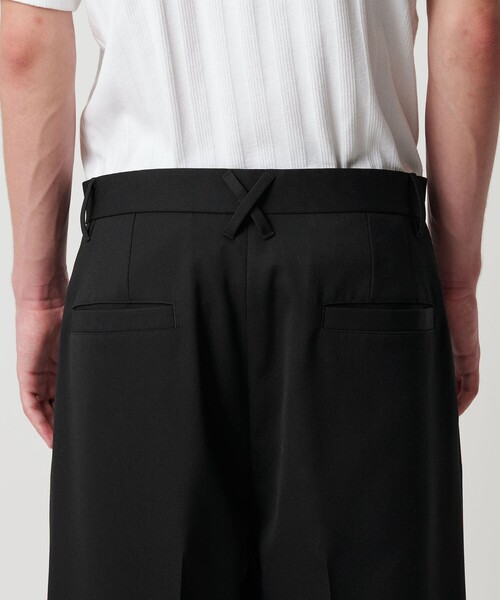 MONKEY TIME（モンキータイム）の「TW ツイル ワイド 2P ストレート スラックス -セットアップ対応-（スラックス・メンズ・ブラック・S/L/M）」の6枚目の写真