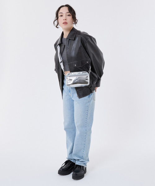 LeSportsac（レスポートサック）の「MIR E/W PHONE CROSSBODY スペッキオ（ショルダーバッグ・レディース・シルバー・FREE）」の11枚目の写真
