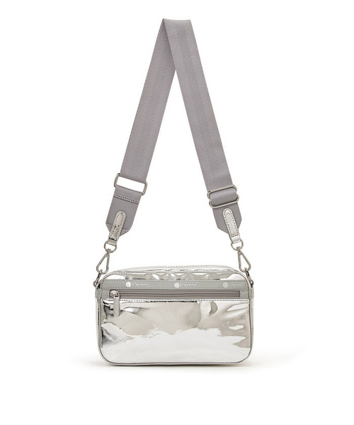 LeSportsac（レスポートサック）の「MIR E/W PHONE CROSSBODY スペッキオ（ショルダーバッグ・レディース・シルバー・FREE）」の5枚目の写真