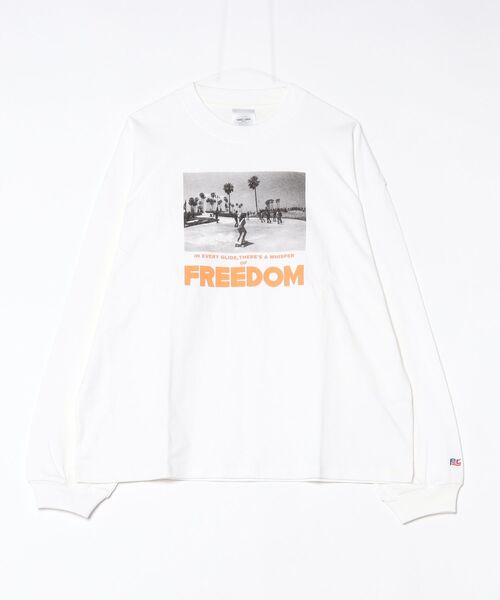 PARROTT CANVAS(パロットキャンバス)の「Photo Message L/S T-shirt(Tシャツ/カットソー・レディース・オフホワイト/ホワイト系その他・FREE)」の1枚目の写真