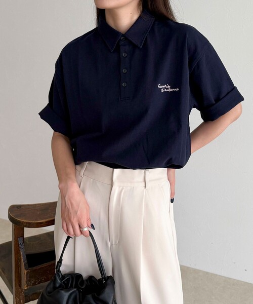 セール】5分袖ポロシャツ（ポロシャツ）｜fredy emue（フレディエミュ