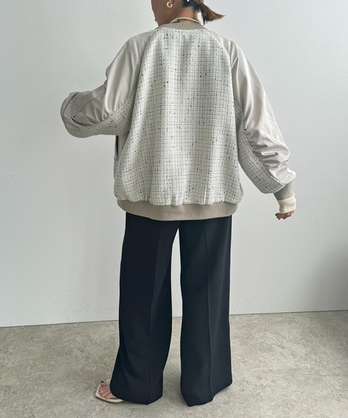 MA-1スリーブツイードブルゾン LHELBIE│Eimee Law & LHELBIE 公式