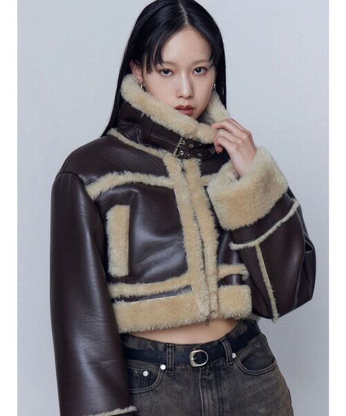 EMODA ブルゾンのみ EMODA（エモダ） ブルゾン アウター フェイクレザーブルゾン