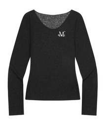 【日本未発売/WEB限定】MUCENT(ムセント)/シアートップス シアーニット シースルーニット ロングスリーブ/LUEUR SEE THROUGH V NECK KNIT