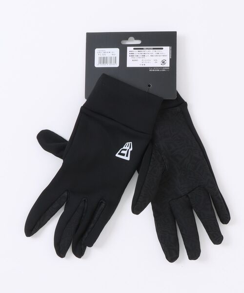 NEW ERA(ニューエラ)の「NEW ERA/ニューエラ 手袋 イータッチ フリース ウォーマーグローブ 防寒 ブラック 14675879/14675881(手袋・メンズ・ブラック×ホワイト/ブラック×ブラック・L/M)」の11枚目の写真