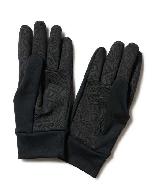 NEW ERA(ニューエラ)の「NEW ERA/ニューエラ 手袋 イータッチ フリース ウォーマーグローブ 防寒 ブラック 14675879/14675881(手袋・メンズ・ブラック×ホワイト/ブラック×ブラック・L/M)」の3枚目の写真