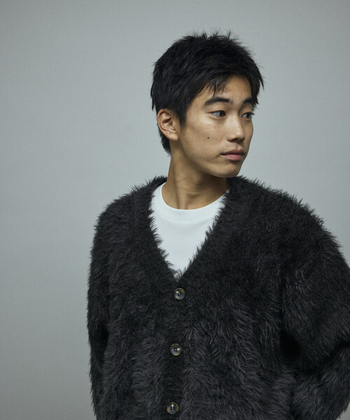 Firsthand（ファーストハンド）の「Firsthand/ファーストハンド オーバーサイズ フェザーヤーン グラデーション ニット カーディガン（カーディガン/ボレロ・メンズ・ブラウン/グレー/ブラック・L/M）」の20枚目の写真