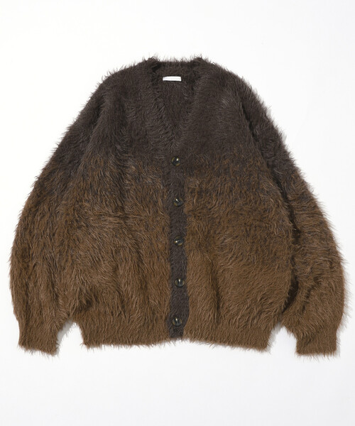 Firsthand(ファーストハンド)の「Firsthand/ファーストハンド オーバーサイズ フェザーヤーン グラデーション ニット カーディガン(カーディガン/ボレロ・メンズ・ブラウン/グレー/ブラック・L/M)」の6枚目の写真