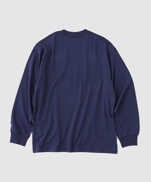 SUBWARE（サブウェア）の「SUBWARE / サブウェア FAT CAP FILL L/S TEE（Tシャツ/カットソー・メンズ・ネイビー・MEDIUM/LARGE）」の2枚目の写真
