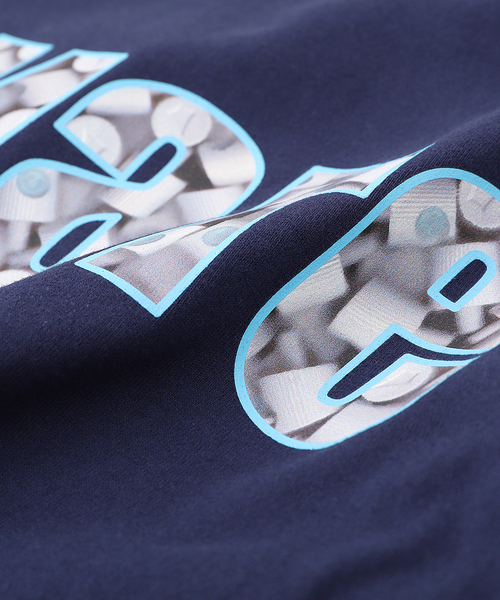 SUBWARE（サブウェア）の「SUBWARE / サブウェア FAT CAP FILL L/S TEE（Tシャツ/カットソー・メンズ・ネイビー・MEDIUM/LARGE）」の4枚目の写真
