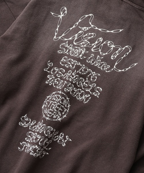 VISION STREET WEAR（ヴィジョンストリートウェア）の「【VISION STREET WEAR/ヴィジョンストリートウェア】 裏毛 プリントロゴ ビッグシルエット クルーネック スウェット フルジップ パーカー（パーカー・メンズ・ブラック/ネイビー/ワイン・L/LL/M）」の16枚目の写真