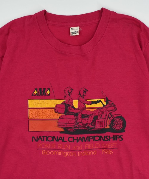 LABORATORY R(ラボラトリーアール)の「【USED】80’s SCREEN STARS “AMA” バイク Tシャツ USA製(Tシャツ/カットソー・メンズ・ピンク・X-LARGE)」の7枚目の写真