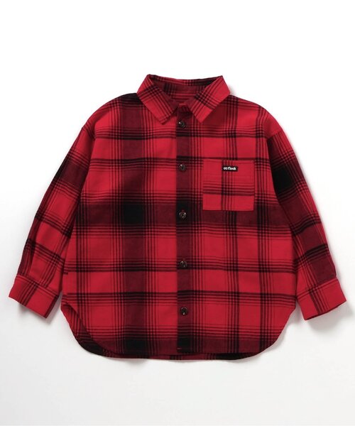 BREEZE（ブリーズ）の「【ジュニア対応】B NEWJACK チェックシャツ（シャツ/ブラウス・キッズ・ブルー/ブラック/イエロー/レッド・90/100/110/120/130/140/150）」の4枚目の写真