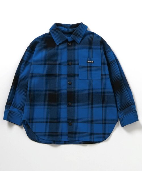 BREEZE（ブリーズ）の「【ジュニア対応】B NEWJACK チェックシャツ（シャツ/ブラウス・キッズ・ブルー/ブラック/イエロー/レッド・90/100/110/120/130/140/150）」の3枚目の写真