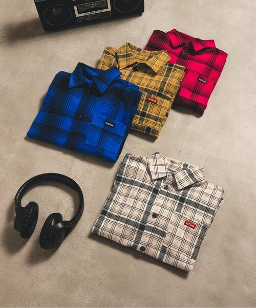 BREEZE（ブリーズ）の「【ジュニア対応】B NEWJACK チェックシャツ（シャツ/ブラウス・キッズ・ブルー/ブラック/イエロー/レッド・90/100/110/120/130/140/150）」の18枚目の写真