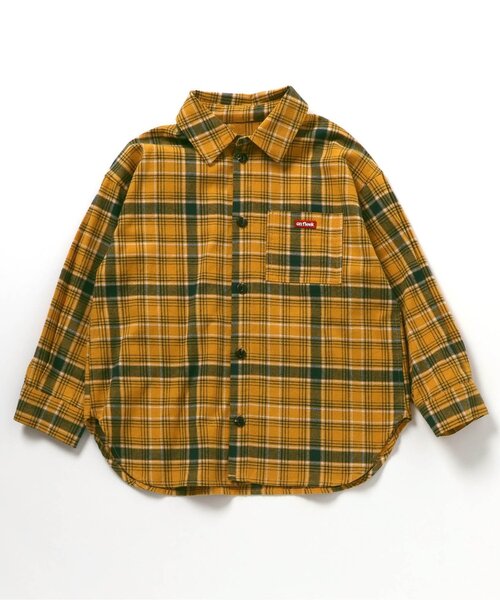 BREEZE（ブリーズ）の「【ジュニア対応】B NEWJACK チェックシャツ（シャツ/ブラウス・キッズ・ブルー/ブラック/イエロー/レッド・90/100/110/120/130/140/150）」の21枚目の写真