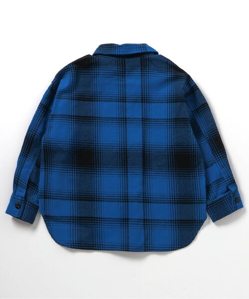 BREEZE（ブリーズ）の「【ジュニア対応】B NEWJACK チェックシャツ（シャツ/ブラウス・キッズ・ブルー/ブラック/イエロー/レッド・90/100/110/120/130/140/150）」の22枚目の写真