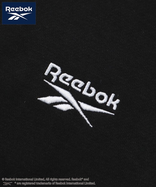 Reebok（リーボック）の「【Reebok/リーボック】裏起毛 ワンポイント刺繍ロゴ スウェット プルオーバーパーカー（パーカー・メンズ・ブラック/グレイッシュベージュ/ホワイト/ネイビー・M/L/LL）」の7枚目の写真
