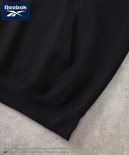 Reebok（リーボック）の「【Reebok/リーボック】裏起毛 ワンポイント刺繍ロゴ スウェット プルオーバーパーカー（パーカー・メンズ・ブラック/グレイッシュベージュ/ホワイト/ネイビー・M/L/LL）」の18枚目の写真