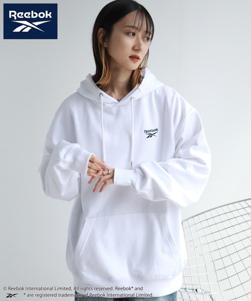 Reebok（リーボック）の「【Reebok/リーボック】裏起毛 ワンポイント刺繍ロゴ スウェット プルオーバーパーカー（パーカー・メンズ・ブラック/グレイッシュベージュ/ホワイト/ネイビー・M/L/LL）」の17枚目の写真
