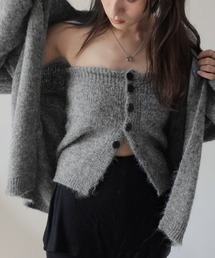 Ulysses | 【2set】ニットボタンビスチェ＆カーディガンセット(カーディガン/ボレロ)