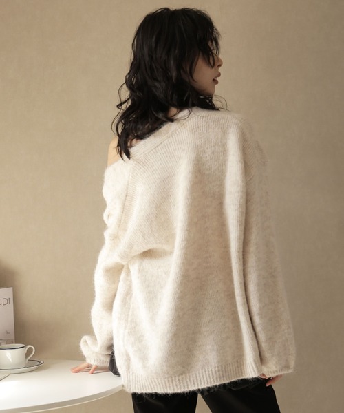 Ulysses（ユリシス）の「【2set】ニットボタンビスチェ＆カーディガンセット（カーディガン/ボレロ・レディース・ベージュ/グレー・F）」の21枚目の写真