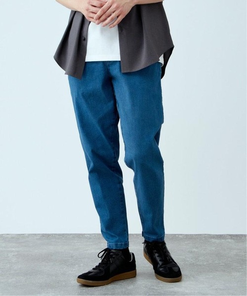 B.C STOCK(ベーセーストック)の「デニム テイクイットイージー ストレッチテーパードパンツ(デニムパンツ・メンズ・ダークブルー/グレー/ブラック/ブルー・LARGE/MEDIUM/SMALL)」の3枚目の写真
