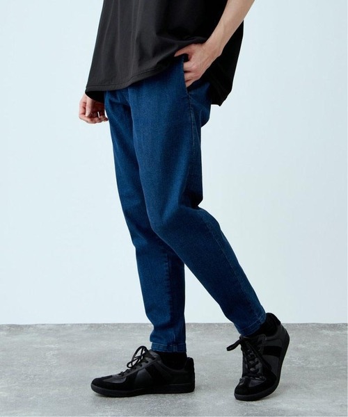 B.C STOCK(ベーセーストック)の「デニム テイクイットイージー ストレッチテーパードパンツ(デニムパンツ・メンズ・ダークブルー/グレー/ブラック/ブルー・LARGE/MEDIUM/SMALL)」の15枚目の写真