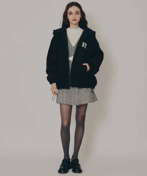 REDYAZEL（レディアゼル）の「AZELCLUBボアパーカー（その他アウター・レディース・オフホワイト/ブラック/ブラウン・FREE）」の16枚目の写真