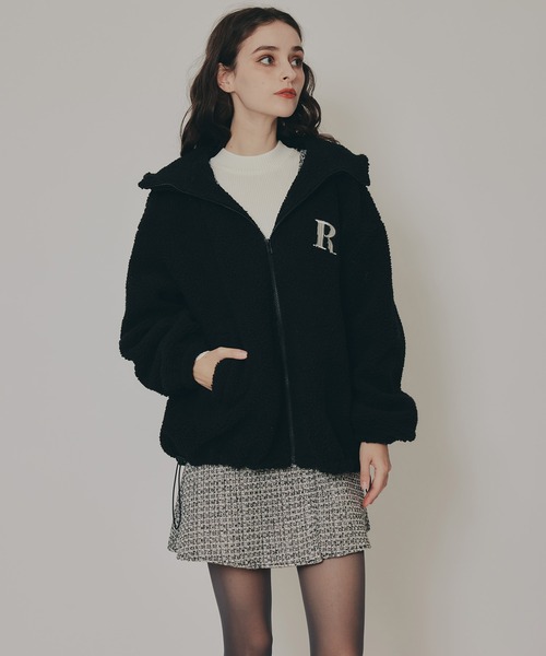 REDYAZEL（レディアゼル）の「AZELCLUBボアパーカー（その他アウター・レディース・オフホワイト/ブラック/ブラウン・FREE）」の17枚目の写真