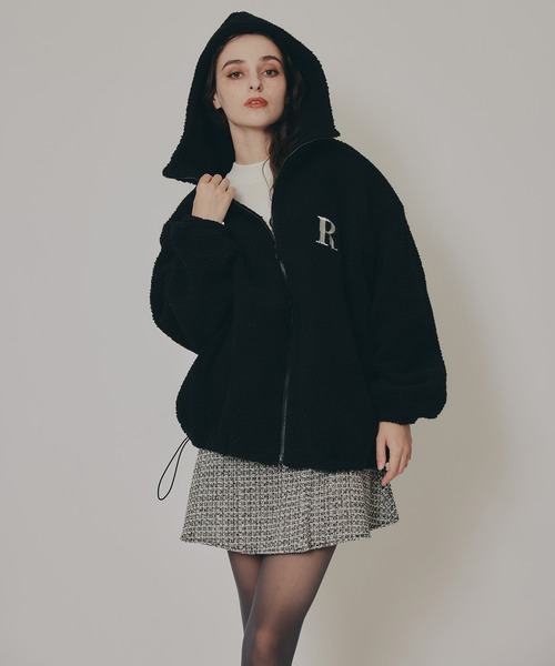REDYAZEL（レディアゼル）の「AZELCLUBボアパーカー（その他アウター・レディース・オフホワイト/ブラック/ブラウン・FREE）」の18枚目の写真