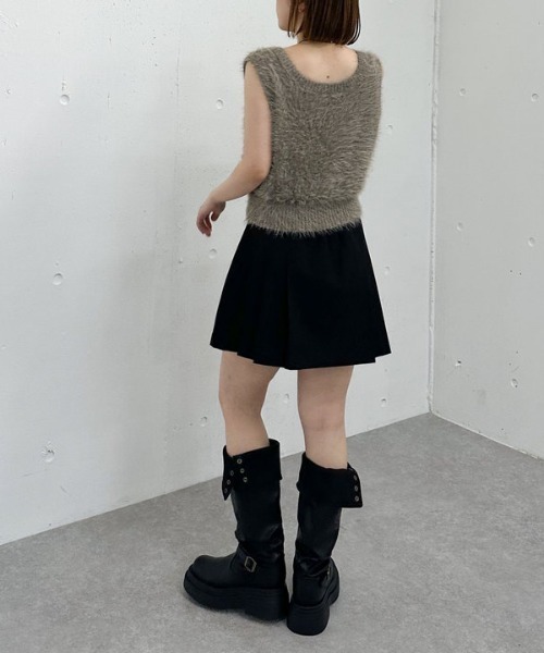 archives(アルシーヴ)の「サイドプリーツミニスカート(スカート・レディース・ブラック/グレー/ブラウン・MEDIUM)」の19枚目の写真