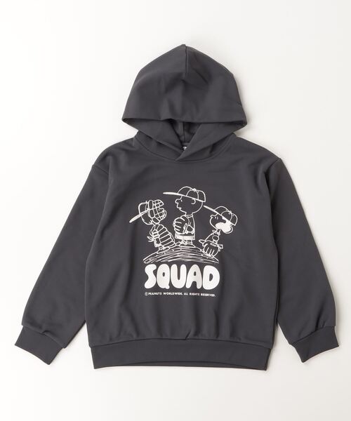 PEANUTS（ピーナッツ）の「ピーナッツ  ドライ裏毛スウェットパーカー（パーカー・キッズ・チャコールグレー/ベージュ・100cm/110cm/120cm/130cm/140cm/150cm/160cm）」の7枚目の写真