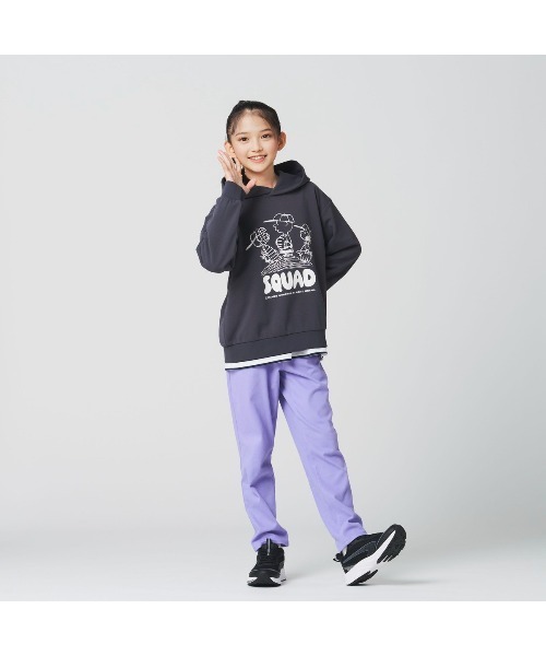 PEANUTS（ピーナッツ）の「ピーナッツ  ドライ裏毛スウェットパーカー（パーカー・キッズ・チャコールグレー/ベージュ・100cm/110cm/120cm/130cm/140cm/150cm/160cm）」の4枚目の写真