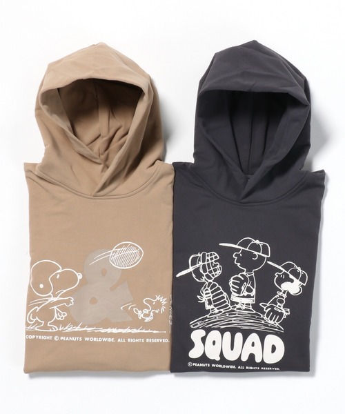 PEANUTS（ピーナッツ）の「ピーナッツ  ドライ裏毛スウェットパーカー（パーカー・キッズ・チャコールグレー/ベージュ・100cm/110cm/120cm/130cm/140cm/150cm/160cm）」の8枚目の写真