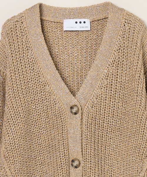 スパークリング カーディガン（ニット/セーター）｜three dots
