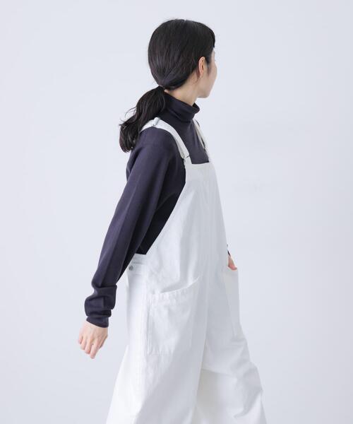 かぐれ（カグレ）の「ウールハイゲージタートルネック（ニット/セーター・レディース・チャコールグレー/アイボリー/ブラック・FREE）」の13枚目の写真