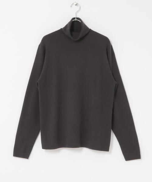 かぐれ（カグレ）の「ウールハイゲージタートルネック（ニット/セーター・レディース・チャコールグレー/アイボリー/ブラック・FREE）」の18枚目の写真