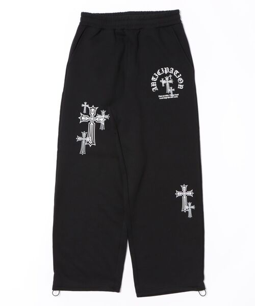 8(eight)(エイト)の「クロスプリントスウェットパンツ(スウェットパンツ・メンズ・ホワイト/ブラック/ブラック系その他・MEDIUM/LARGE)」の2枚目の写真