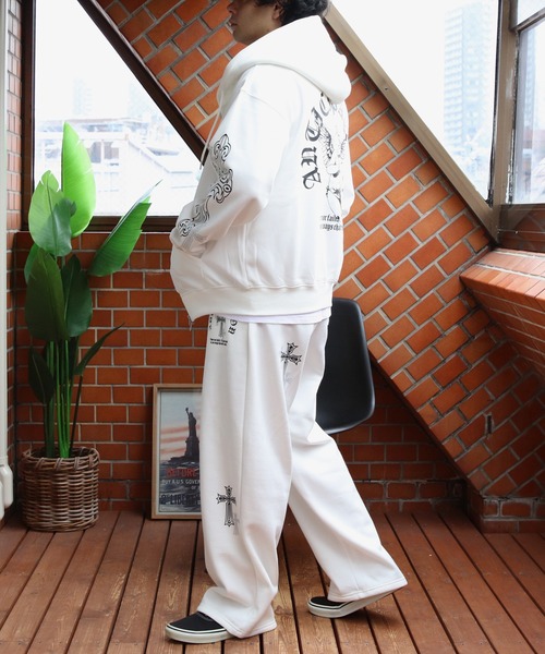 8(eight)(エイト)の「クロスプリントスウェットパンツ(スウェットパンツ・メンズ・ホワイト/ブラック/ブラック系その他・MEDIUM/LARGE)」の17枚目の写真