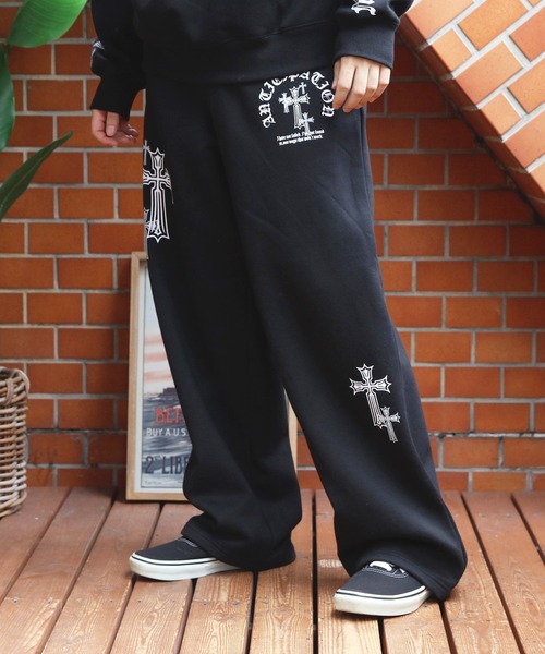 8(eight)(エイト)の「クロスプリントスウェットパンツ(スウェットパンツ・メンズ・ホワイト/ブラック/ブラック系その他・MEDIUM/LARGE)」の20枚目の写真