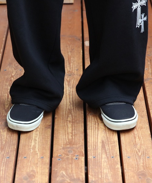 8(eight)(エイト)の「クロスプリントスウェットパンツ(スウェットパンツ・メンズ・ホワイト/ブラック/ブラック系その他・MEDIUM/LARGE)」の9枚目の写真