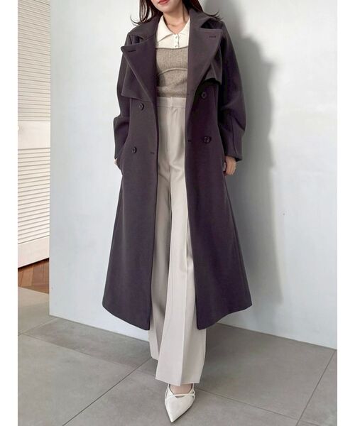 dazzlin（ダズリン）の「2WAYレイヤードスカートパンツ（その他パンツ・レディース・アイボリー/チャコールグレー・SMALL/MEDIUM）」の20枚目の写真