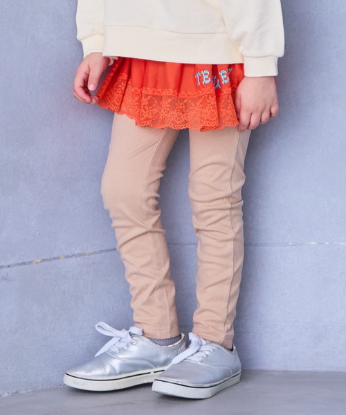 Life Support Products（ライフサポートプロダクツ）の「のびっとぬくっとレギンス（レギンス/スパッツ・キッズ・チャコール/グリーン系その他/ブルー系その他/ベージュ系その他/パープル系その他/レッド系その他/杢グレー/オレンジ系その他・70/80/90/95/100/110/120/130）」の3枚目の写真