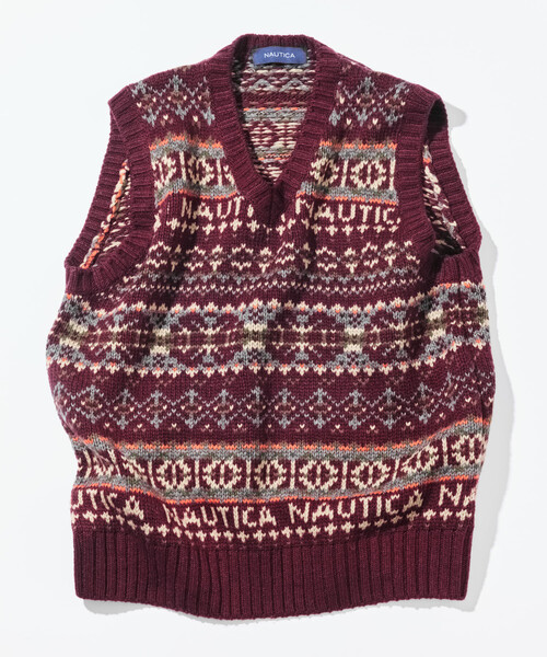 セール】NAUTICA/ノーティカ ヴィンテージライク フェアアイル ニット