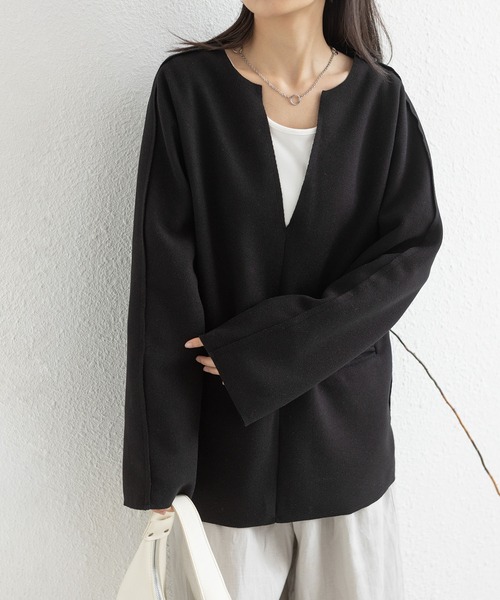 MAISON DE THERESE(メゾン ド テレーズ)の「カジュアル Vネースアウター(その他アウター・レディース・グレー/ベージュ/ブラック/キャメル・M)」の16枚目の写真