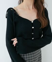 MAJESTIC LEGON | ビジューチェーンキャミセットカーデ(カーディガン/ボレロ)