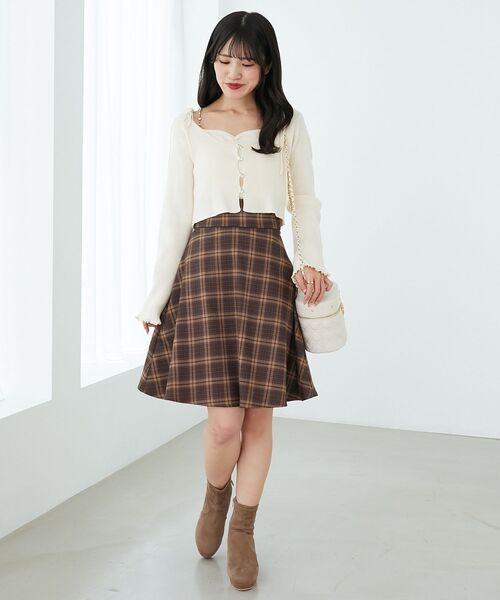 MAJESTIC LEGON（マジェスティックレゴン）の「ビジューチェーンキャミセットカーデ（カーディガン/ボレロ・レディース・ブラック/ブルー系その他5/アイボリー/ピンク・MEDIUM）」の5枚目の写真