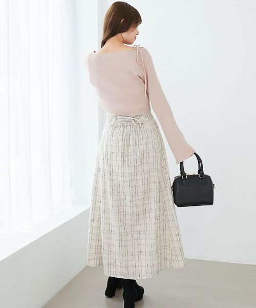 MAJESTIC LEGON（マジェスティックレゴン）の「ビジューチェーンキャミセットカーデ（カーディガン/ボレロ・レディース・ブラック/ブルー系その他5/アイボリー/ピンク・MEDIUM）」の14枚目の写真