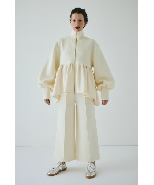 HeRIN.CYE（ヘリンドットサイ）の「NORA×HeRIN bubblyjerseypants　　ノラ×ヘリン　バブリージャージパンツ（その他パンツ・レディース・ブラック/オフホワイト/グレー・38/36）」の2枚目の写真